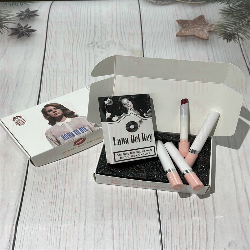 Lana Del Rey Lipstick Set, Personalized Christmas Gifts, Lana Del Rey Poster Cigarette Box