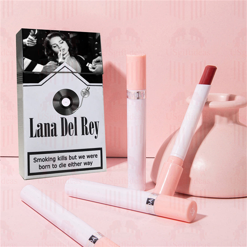 Lana Del Rey Lipstick Set, Personalized Christmas Gifts, Lana Del Rey Poster Cigarette Box