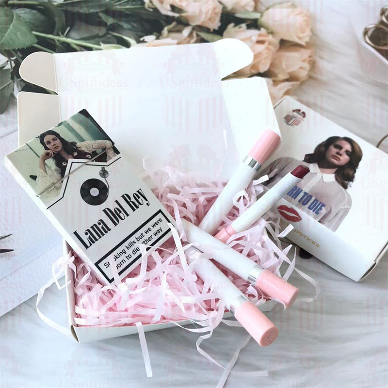 Lana Del Rey Lipstick Set, Personalized Christmas Gifts, Lana Del Rey Poster Cigarette Box