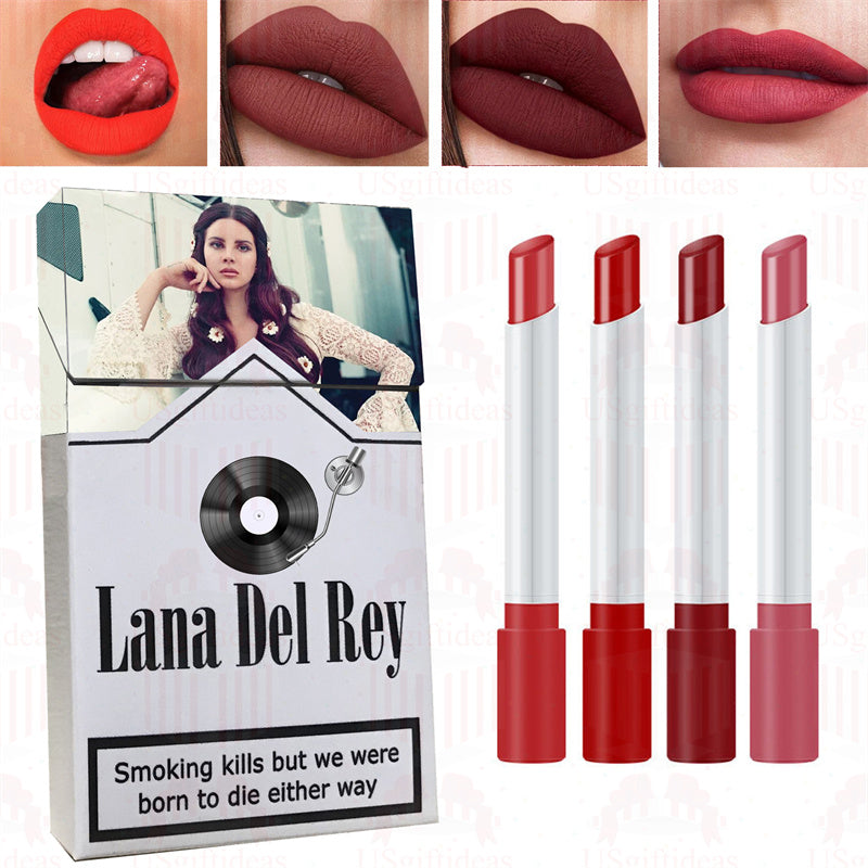 Lana Del Rey Lipstick Set, Personalized Christmas Gifts, Lana Del Rey Poster Cigarette Box