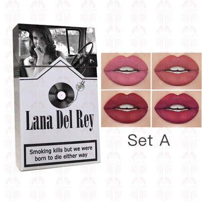 Lana Del Rey Lipstick Matte Glossy Tube Lipstick 24 Hour Lasting Lip Tint