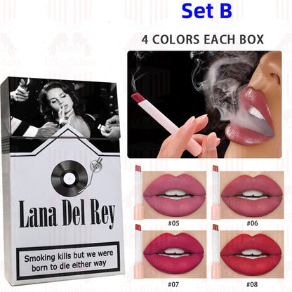 Lana Del Rey Lipstick Set, Personalized Christmas Gifts, Lana Del Rey Poster Cigarette Box