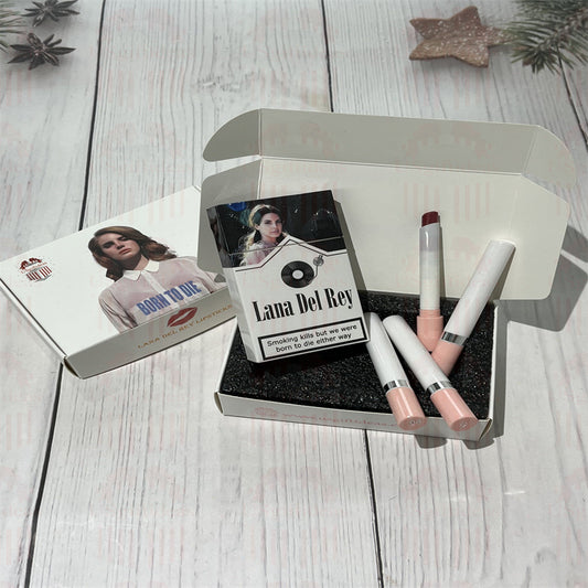 Lana Del Rey Lipstick Set, Personalized Christmas Gifts, Lana Del Rey Poster Cigarette Box