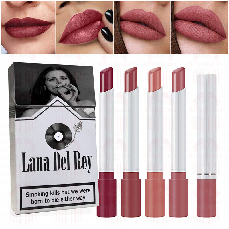 Lana Del Rey Lipstick Set, Personalized Christmas Gifts, Lana Del Rey Poster Cigarette Box