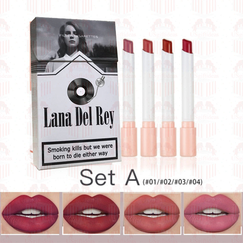 Lana Del Rey Lipstick Set, Personalized Christmas Gifts, Lana Del Rey Poster Cigarette Box