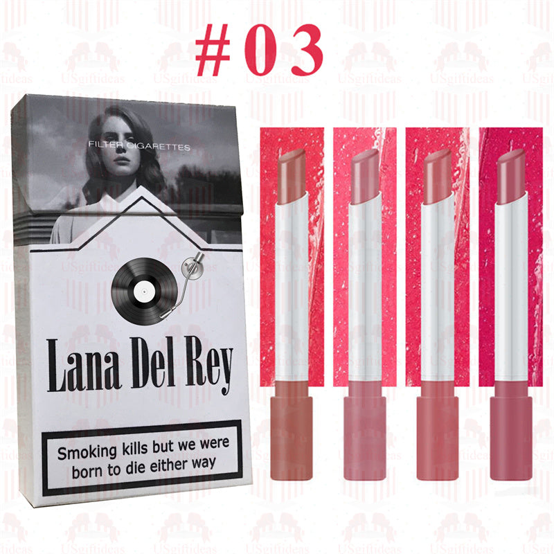 Lana Del Rey Lipstick Set, Personalized Christmas Gifts, Lana Del Rey Poster Cigarette Box