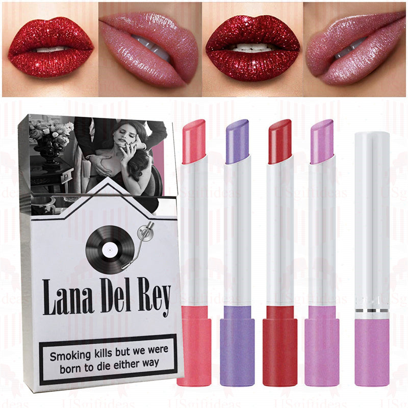 Lana Del Rey Lipstick Set, Personalized Christmas Gifts, Lana Del Rey Poster Cigarette Box