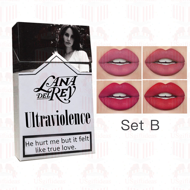 Lana Del Rey Lipstick Matte Glossy Tube Lipstick 24 Hour Lasting Lip Tint