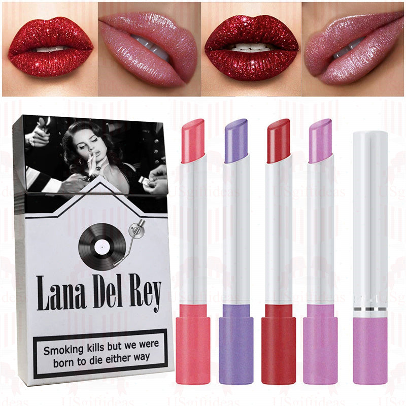 Lana Del Rey Lipstick Set, Personalized Christmas Gifts, Lana Del Rey Poster Cigarette Box