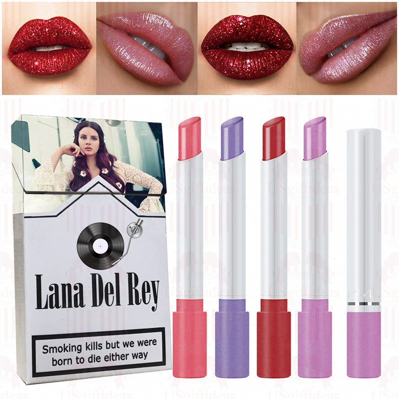 Lana Del Rey Lipstick Set, Personalized Christmas Gifts, Lana Del Rey Poster Cigarette Box