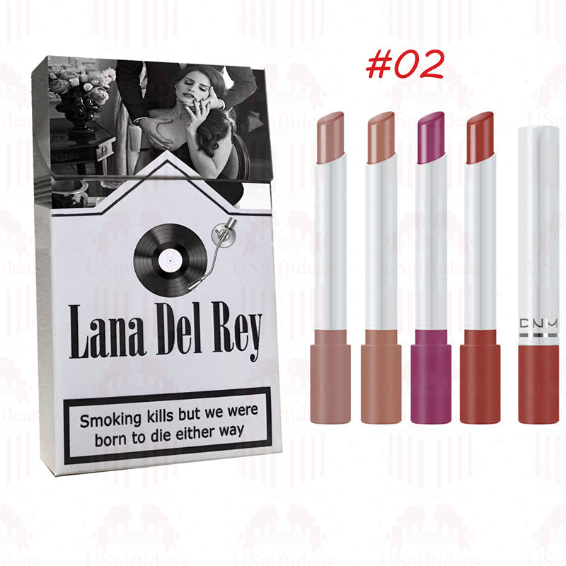 Lana Del Rey Lipstick Set, Personalized Christmas Gifts, Lana Del Rey Poster Cigarette Box