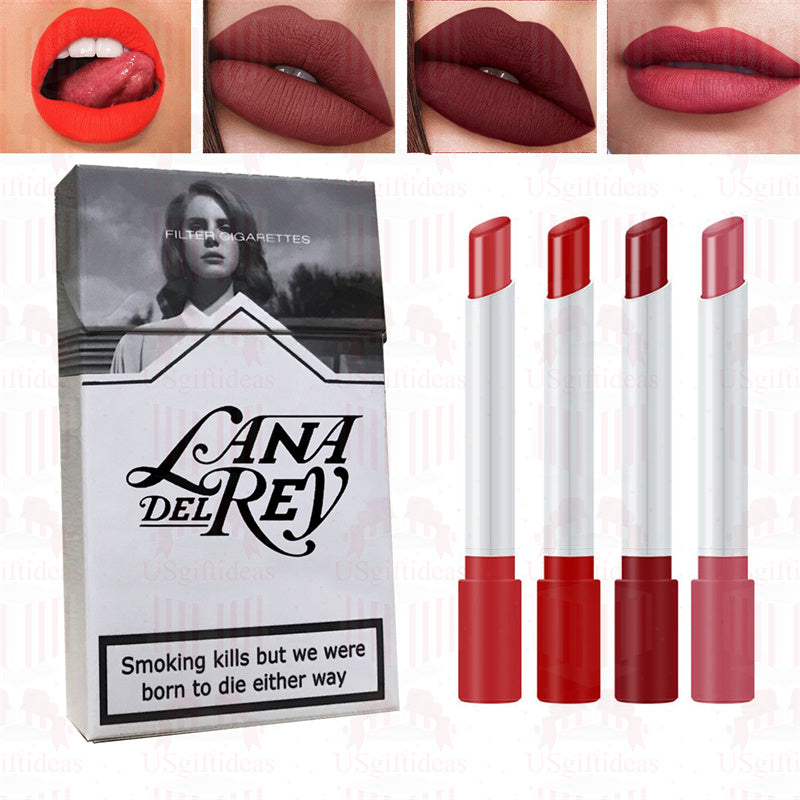 Lana Del Rey Lipstick Matte Glossy Tube Lipstick 24 Hour Lasting Lip Tint