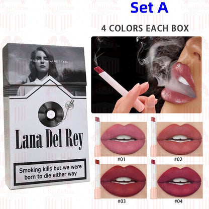 Lana Del Rey Lipstick Set, Personalized Christmas Gifts, Lana Del Rey Poster Cigarette Box