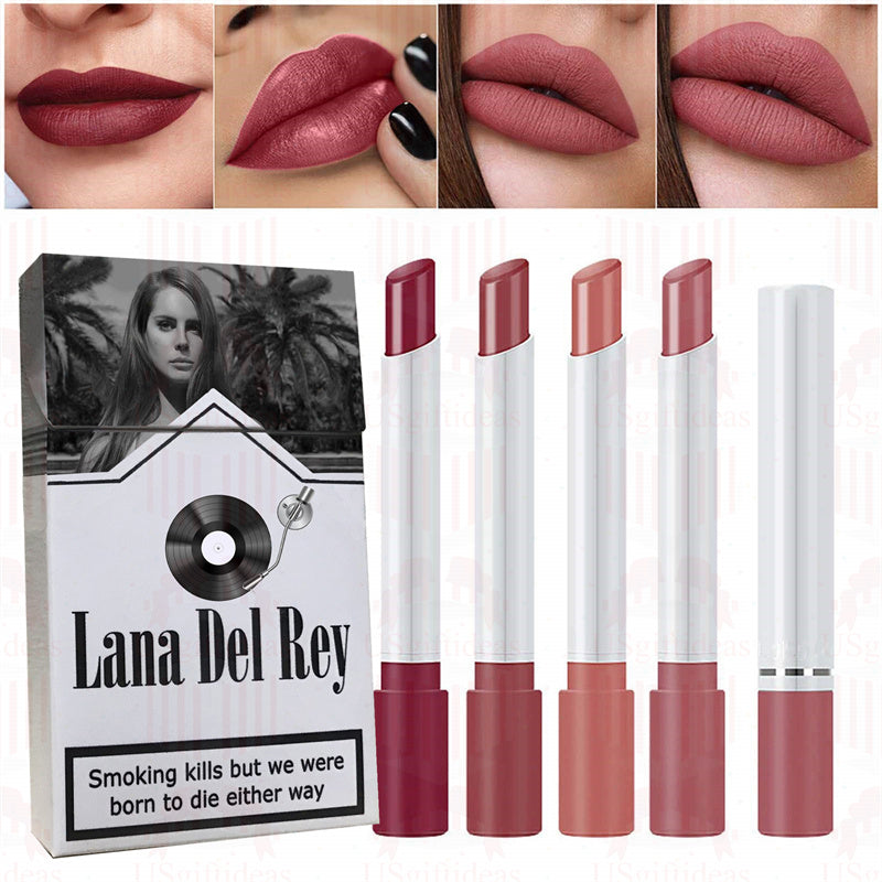 Lana Del Rey Lipstick Set, Personalized Christmas Gifts, Lana Del Rey Poster Cigarette Box