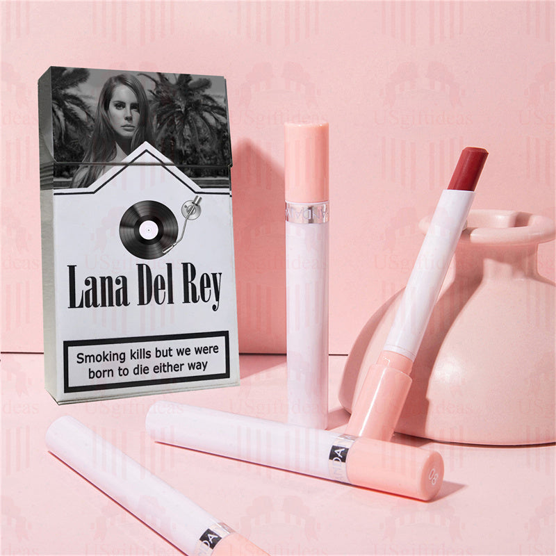 Lana Del Rey Lipstick Set, Personalized Christmas Gifts, Lana Del Rey Poster Cigarette Box