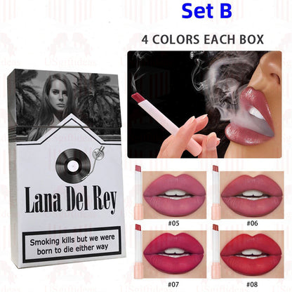 Lana Del Rey Lipstick Set, Personalized Christmas Gifts, Lana Del Rey Poster Cigarette Box