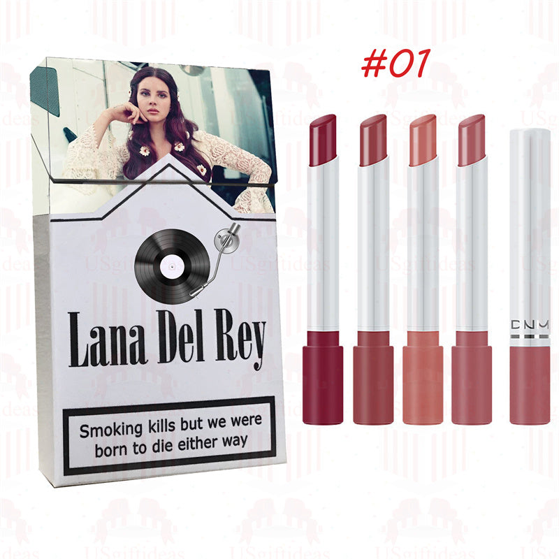 Lana Del Rey Lipstick Set, Personalized Christmas Gifts, Lana Del Rey Poster Cigarette Box