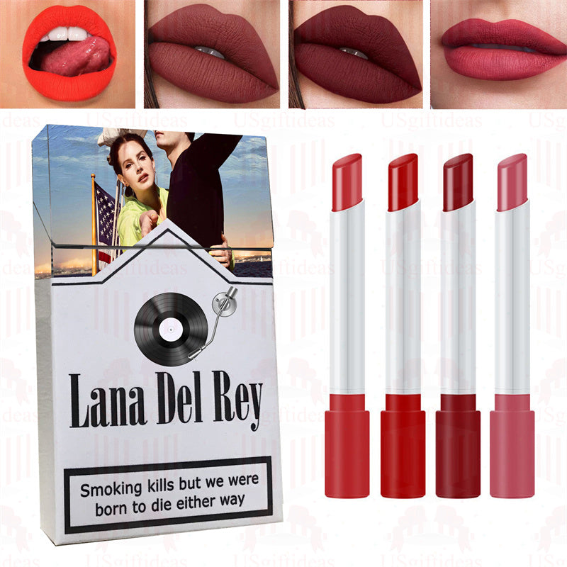 Lana Del Rey Lipstick Set, Personalized Christmas Gifts, Lana Del Rey Poster Cigarette Box