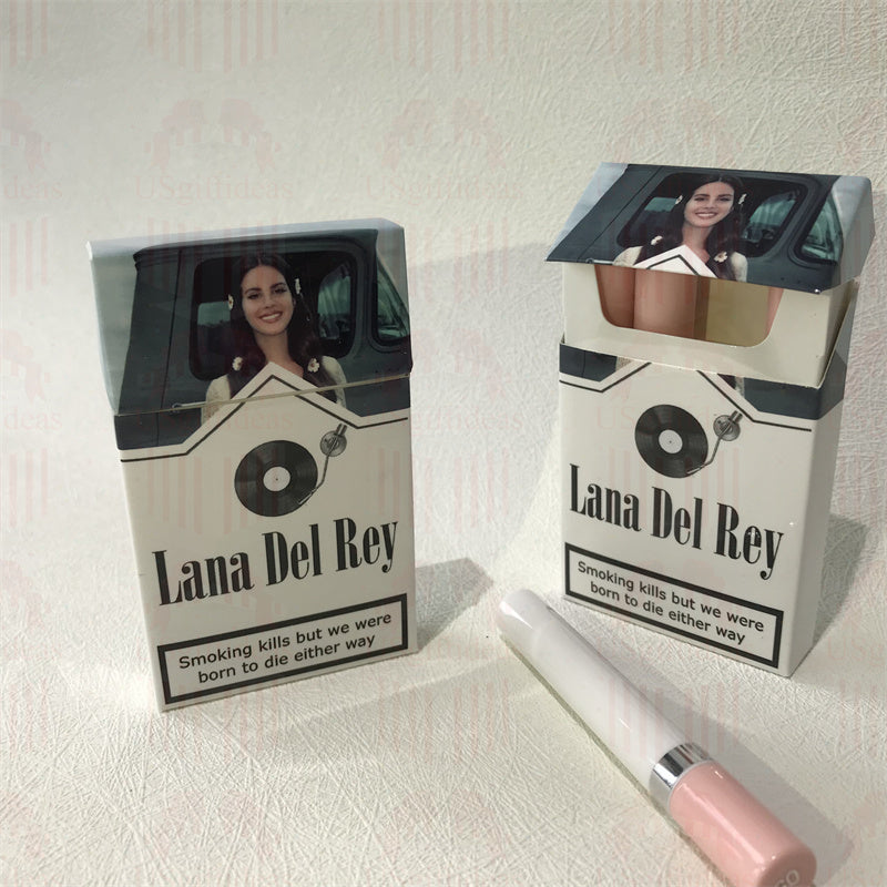 Lana Del Rey Lipstick Set, Personalized Christmas Gifts, Lana Del Rey Poster Cigarette Box