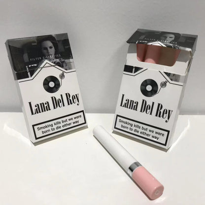 Lana Del Rey Lipstick Set With Lana Del Rey Poster Cigarette Box Personalized Christmas Gifts,