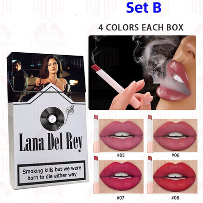 Lana Del Rey Lipstick Set, Personalized Christmas Gifts, Lana Del Rey Poster Cigarette Box