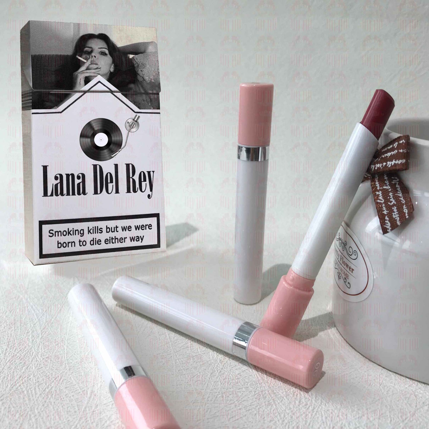 Lana Del Rey Lipstick Set, Personalized Christmas Gifts, Lana Del Rey Poster Cigarette Box