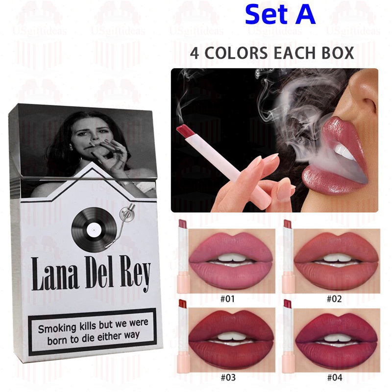 Lana Del Rey Lipstick Set, Personalized Christmas Gifts, Lana Del Rey Poster Cigarette Box