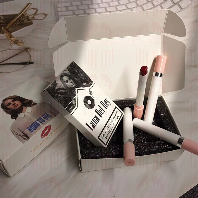 Lana Del Rey Lipstick Set, Personalized Christmas Gifts, Lana Del Rey Poster Cigarette Box