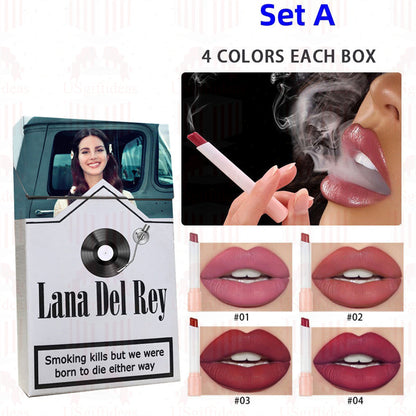 Lana Del Rey Lipstick Set, Personalized Christmas Gifts, Lana Del Rey Poster Cigarette Box