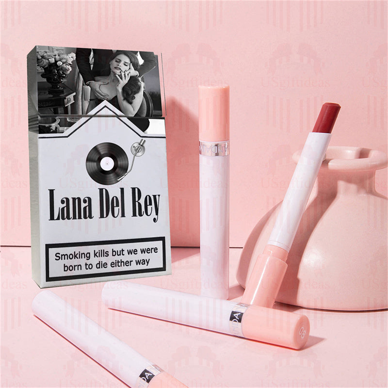 Lana Del Rey Lipstick Set, Personalized Christmas Gifts, Lana Del Rey Poster Cigarette Box