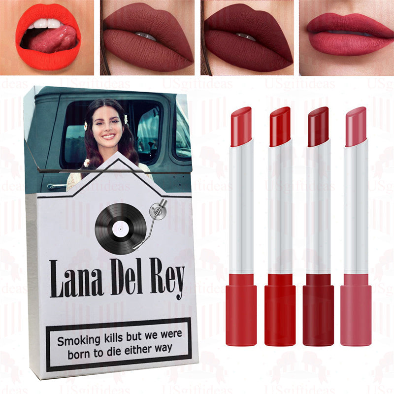 Lana Del Rey Lipstick Set, Personalized Christmas Gifts, Lana Del Rey Poster Cigarette Box