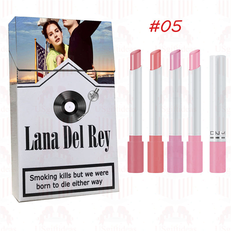 Lana Del Rey Lipstick Set, Personalized Christmas Gifts, Lana Del Rey Poster Cigarette Box