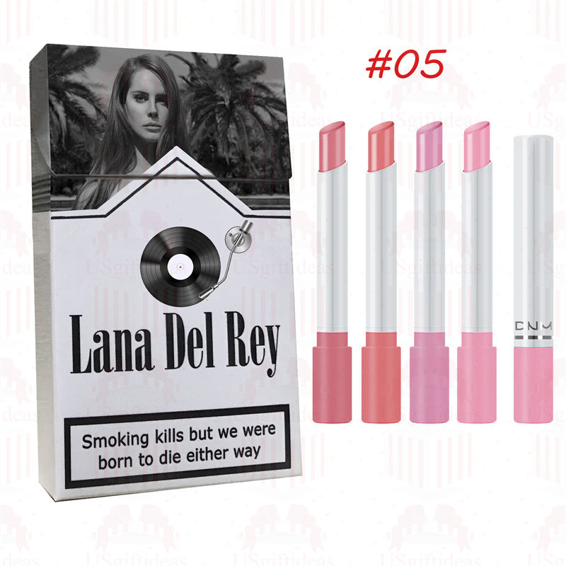 Lana Del Rey Lipstick Set, Personalized Christmas Gifts, Lana Del Rey Poster Cigarette Box