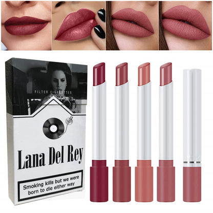 Lana Del Rey Lipstick Set With Lana Del Rey Poster Cigarette Box Personalized Christmas Gifts,