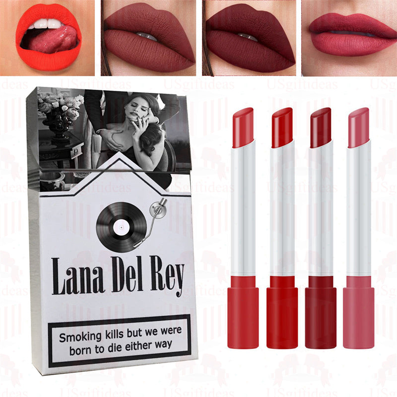 Lana Del Rey Lipstick Set, Personalized Christmas Gifts, Lana Del Rey Poster Cigarette Box