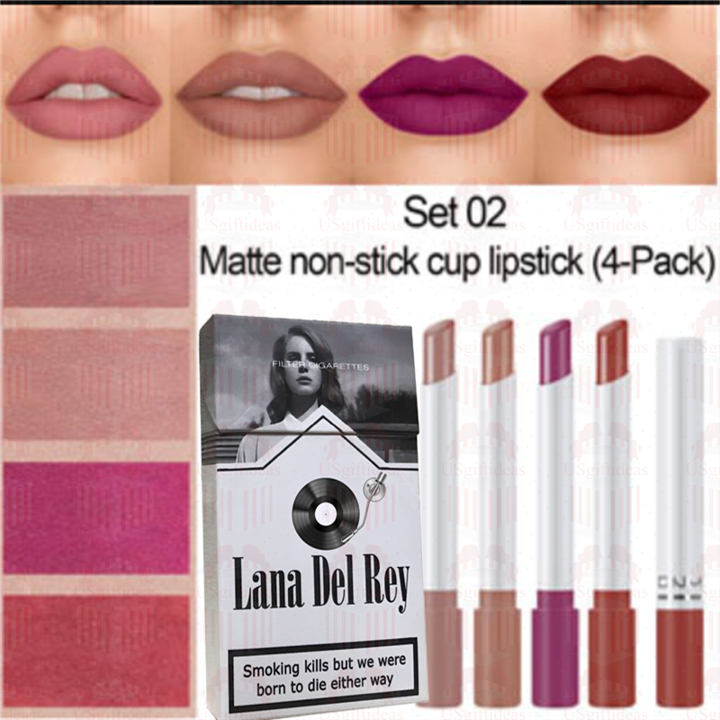 Lana Del Rey Lipstick Set, Personalized Christmas Gifts, Lana Del Rey Poster Cigarette Box