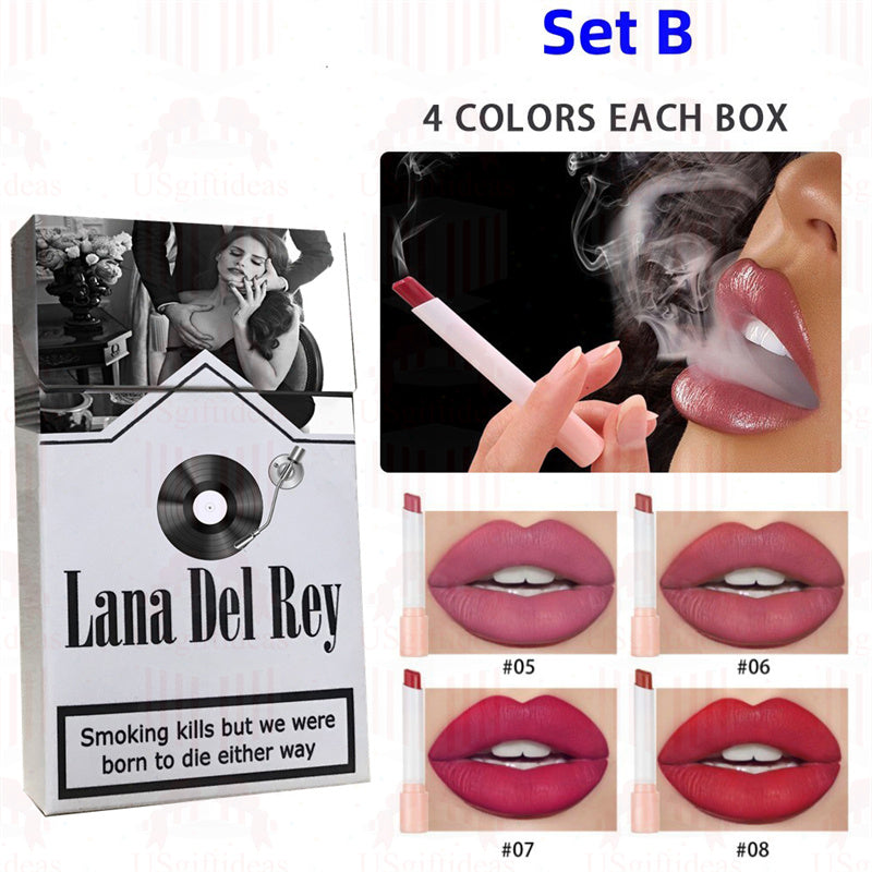 Lana Del Rey Lipstick Set, Personalized Christmas Gifts, Lana Del Rey Poster Cigarette Box