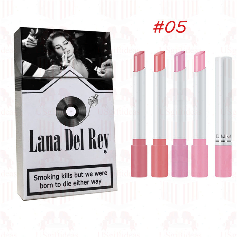 Lana Del Rey Lipstick Set, Personalized Christmas Gifts, Lana Del Rey Poster Cigarette Box