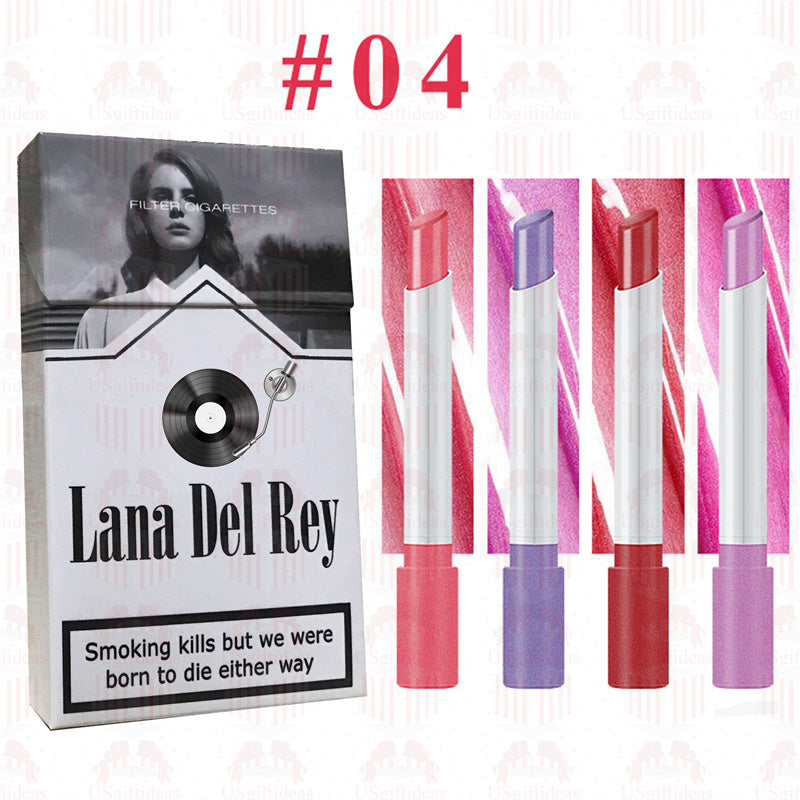 Lana Del Rey Lipstick Set, Personalized Christmas Gifts, Lana Del Rey Poster Cigarette Box