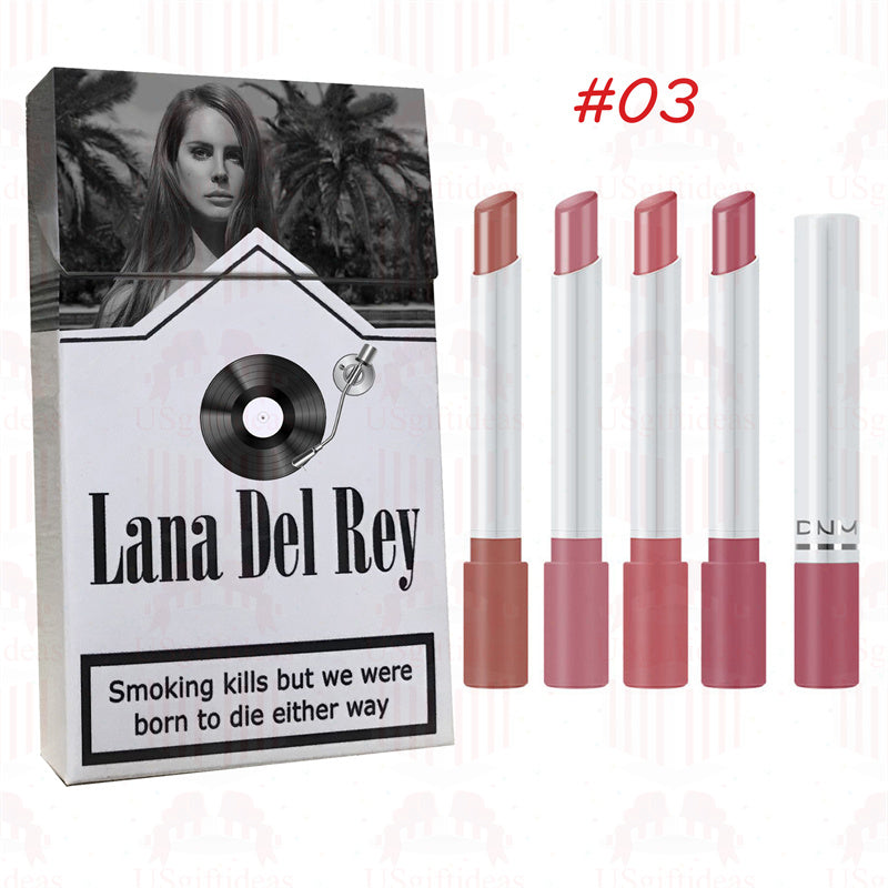 Lana Del Rey Lipstick Set, Personalized Christmas Gifts, Lana Del Rey Poster Cigarette Box