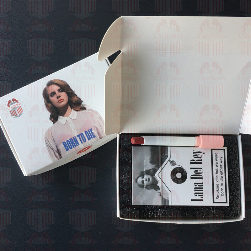 Lana Del Rey Lipstick Set, Personalized Christmas Gifts, Lana Del Rey Poster Cigarette Box