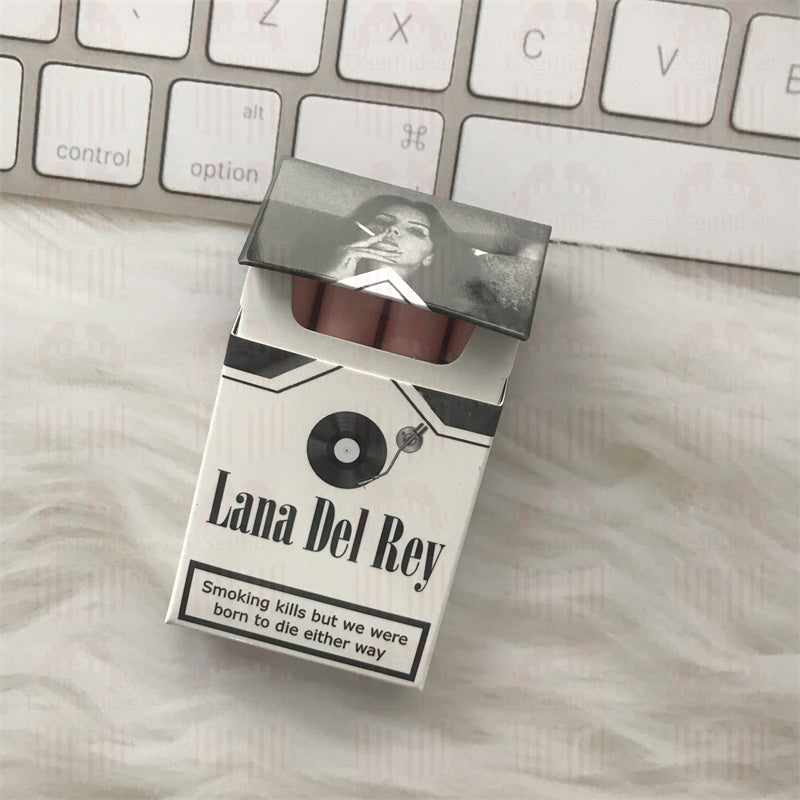 Lana Del Rey Lipstick Set, Personalized Christmas Gifts, Lana Del Rey Poster Cigarette Box