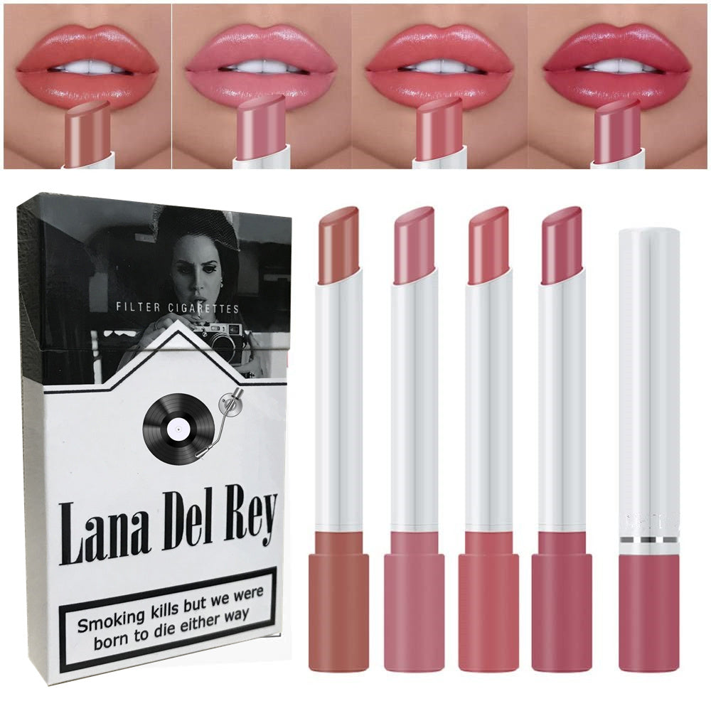 Lana Del Rey Lipstick Set With Lana Del Rey Poster Cigarette Box Personalized Christmas Gifts,