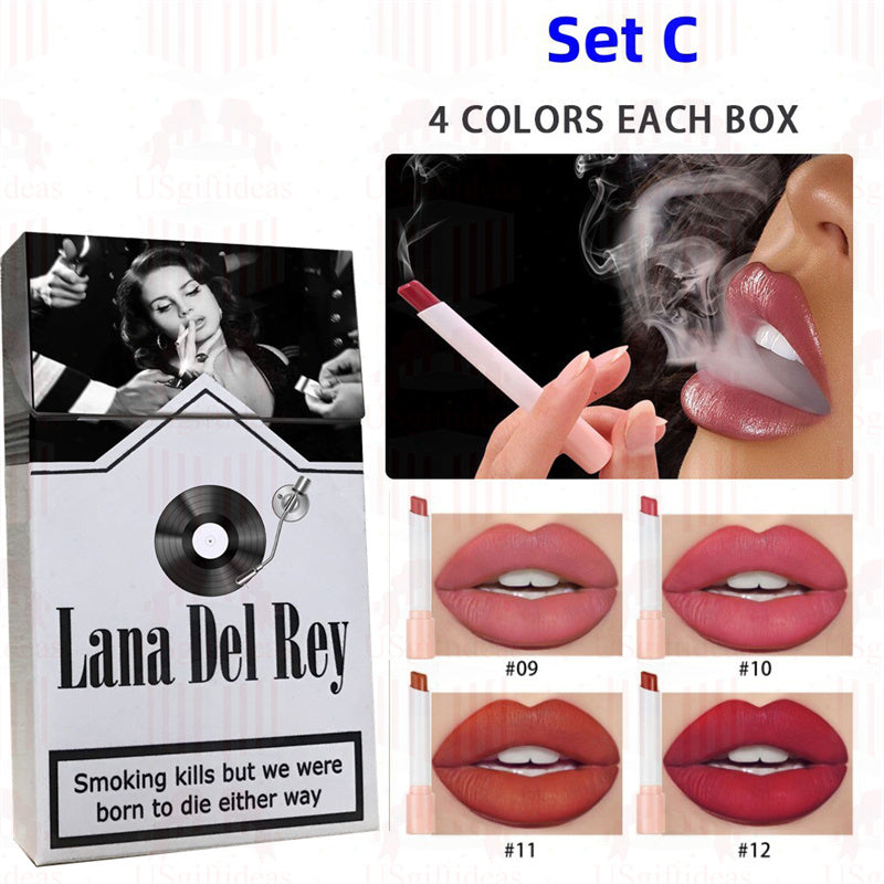 Lana Del Rey Lipstick Set, Personalized Christmas Gifts, Lana Del Rey Poster Cigarette Box