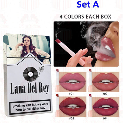 Lana Del Rey Lipstick Set, Personalized Christmas Gifts, Lana Del Rey Poster Cigarette Box