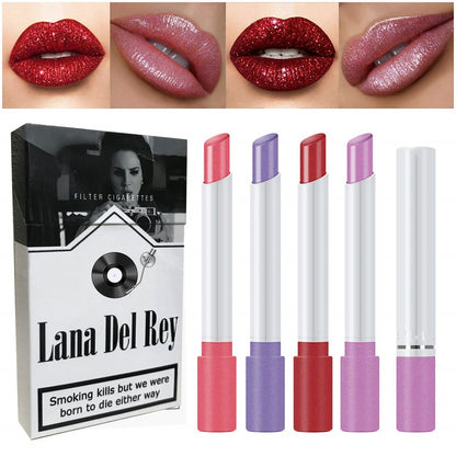 Lana Del Rey Lipstick Set With Lana Del Rey Poster Cigarette Box Personalized Christmas Gifts,