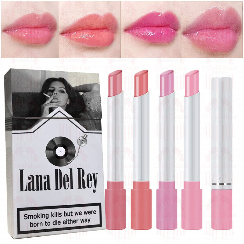 Lana Del Rey Lipstick Set, Personalized Christmas Gifts, Lana Del Rey Poster Cigarette Box