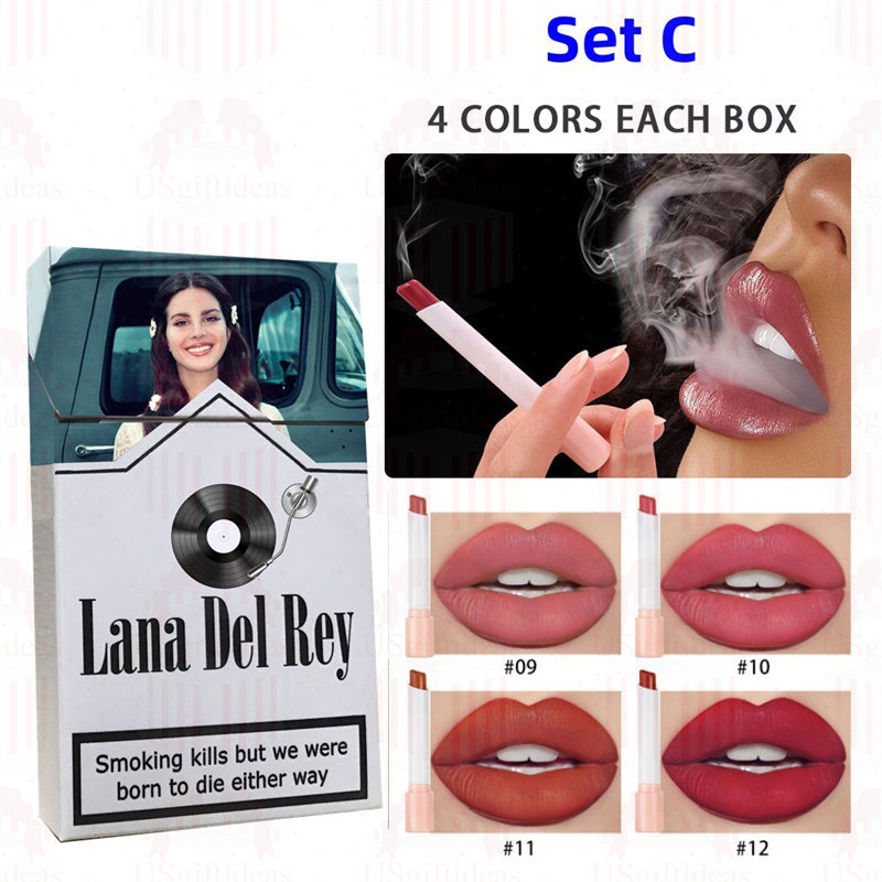 Lana Del Rey Lipstick Set, Personalized Christmas Gifts, Lana Del Rey Poster Cigarette Box