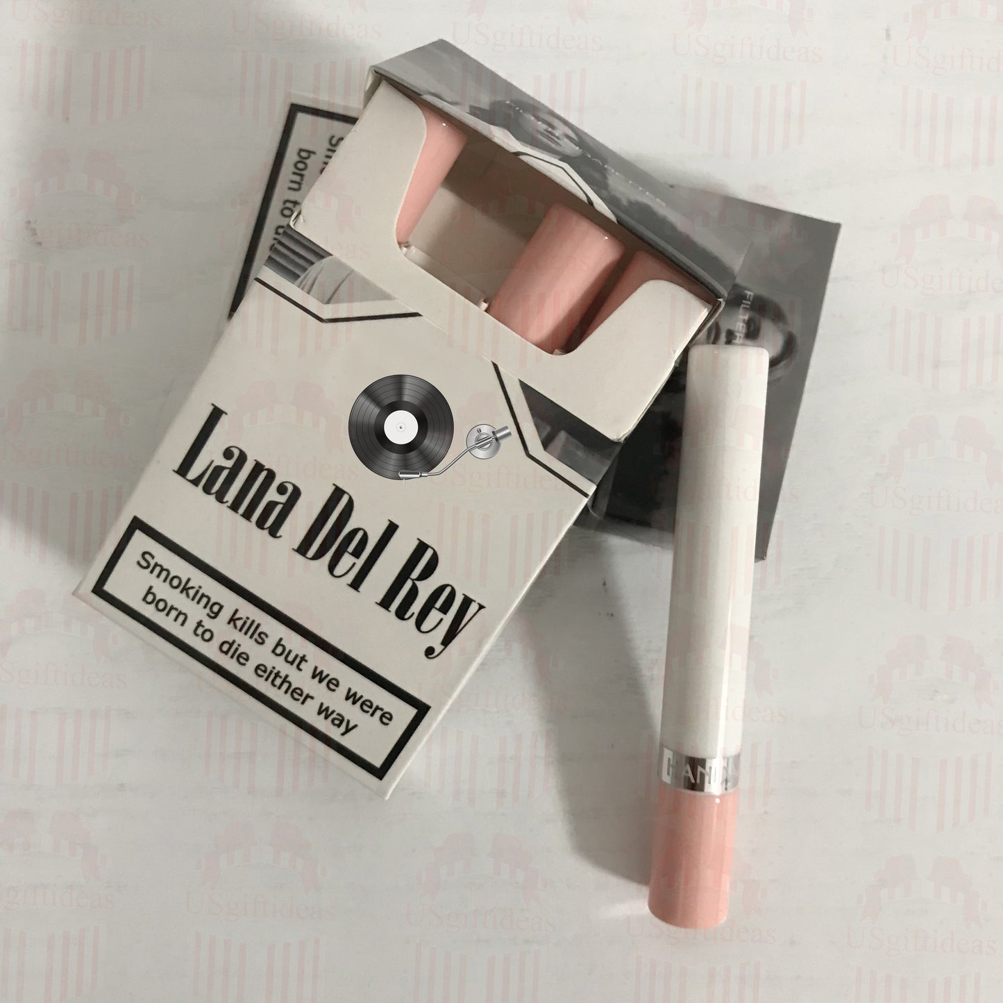 Lana Del Rey Lipstick Set, Personalized Christmas Gifts, Lana Del Rey Poster Cigarette Box