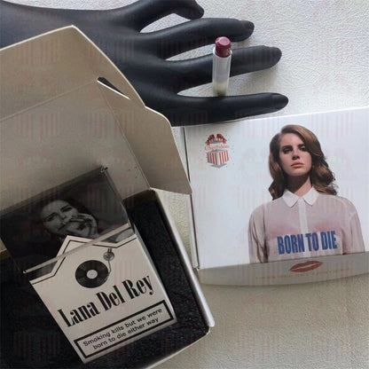 Lana Del Rey Lipstick Set, Personalized Christmas Gifts, Lana Del Rey Poster Cigarette Box